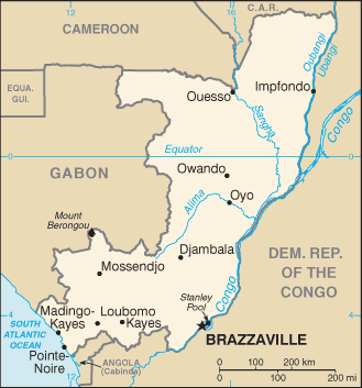 Congo Republic Map