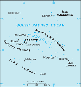 French Polynesia map