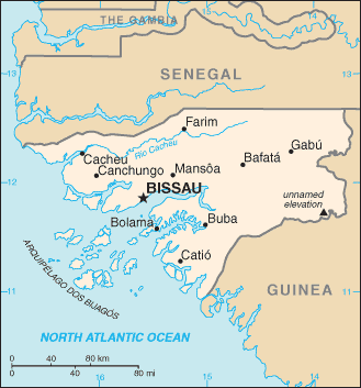 Guinea-Bissau Map
