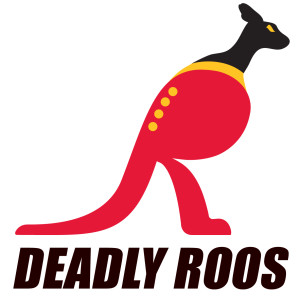 Deadly Roos AFL footy logo