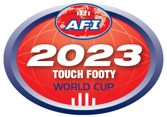 2023 AFI Touch Footy World Cup logo