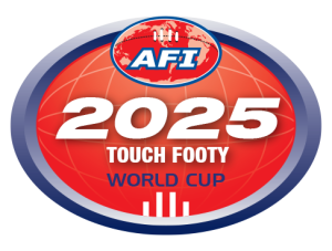 2025 AFI Touch Footy World Cup logo