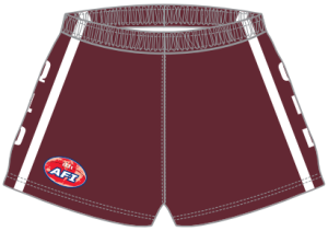 AFI Queensland footy shorts front