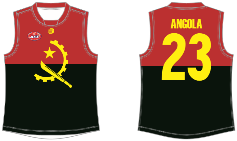 Angola footy jumper AFL