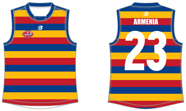 Armenia footy jumper AFL