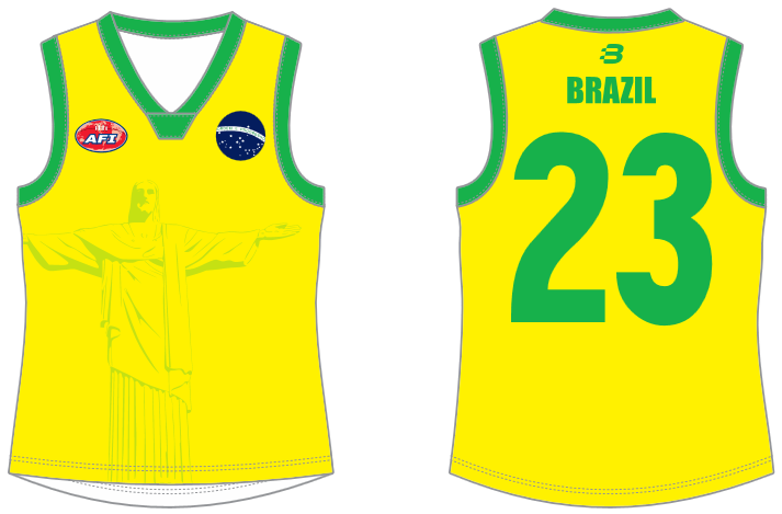 Brazil footy jumper AFL