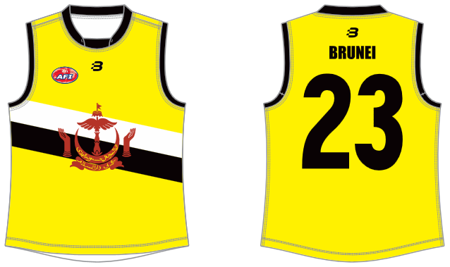 Brunei footy jumper AFL