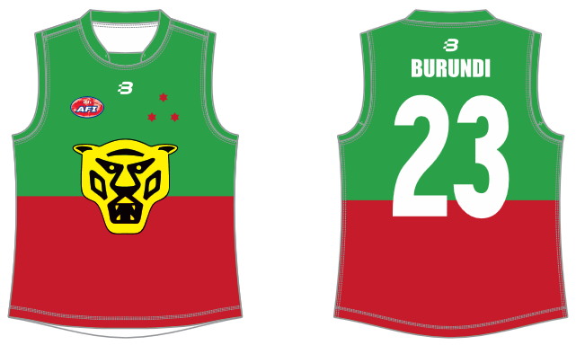 Burundi AFL footy jumper