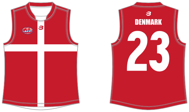 Denmark footy jumper AFL