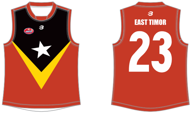 East Timor footy jumper AFL