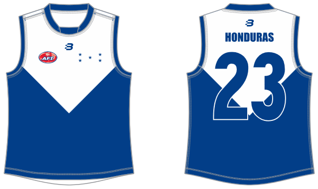 Honduras footy jumper AFL