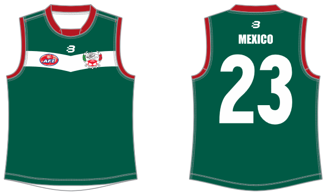 Mexico footy jumper AFL