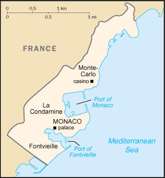 Monaco map
