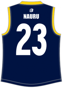 Nauru footy jumper back