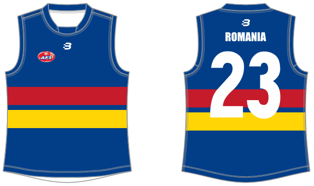 Romania footy jumper AFL