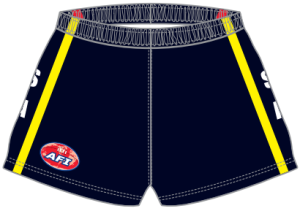 SA footy shorts front