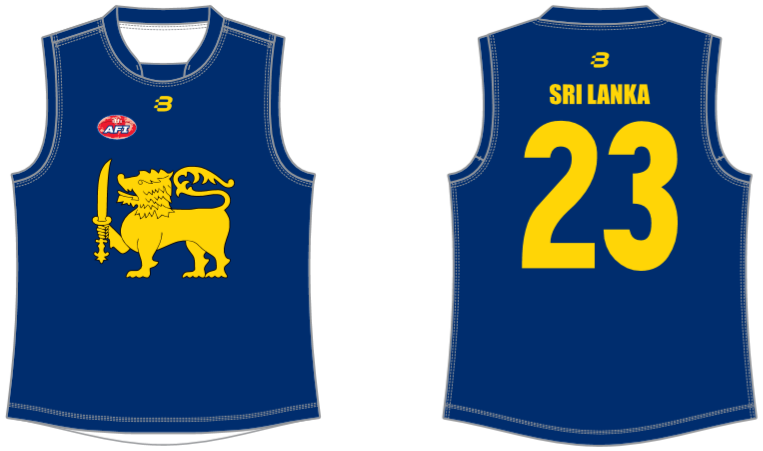 Sri Lanka footy jumper AFL