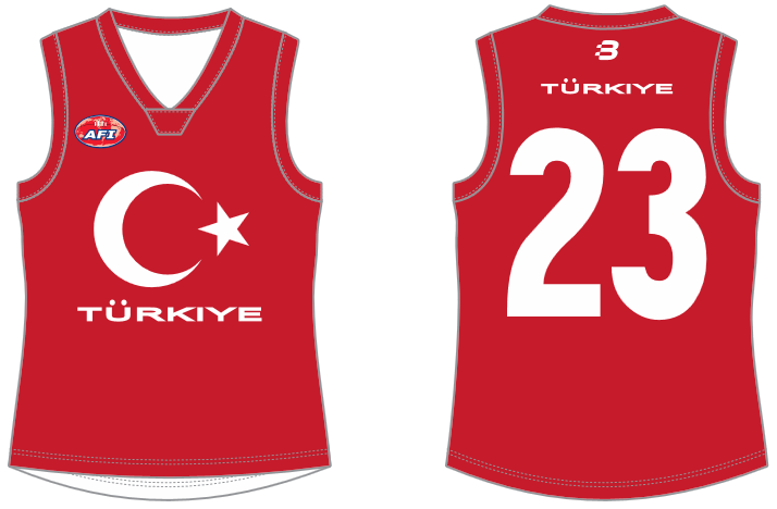 Turkey footy jumper AFL