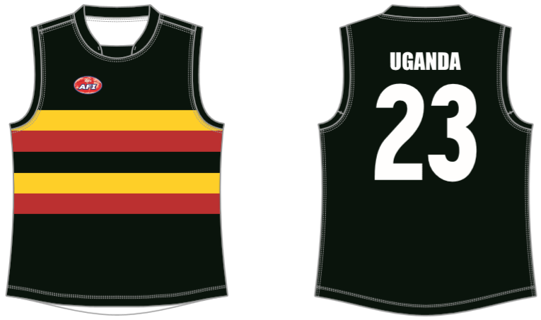 Uganda footy jumper AFL