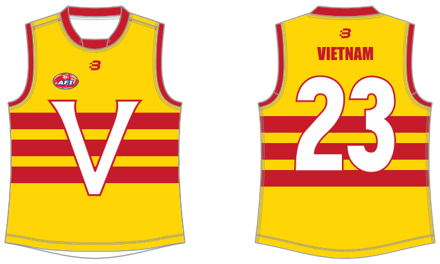 Vietnam footy jumper AFL